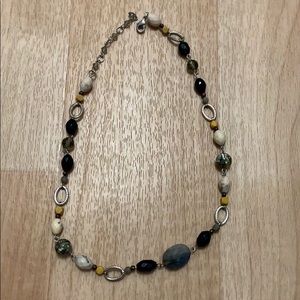 Multi colored stone necklace